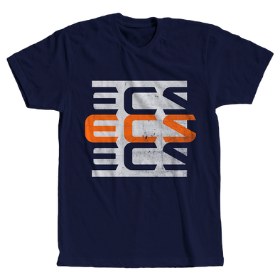 ECS 3Up Tee - Navy - FACEIT Global Store