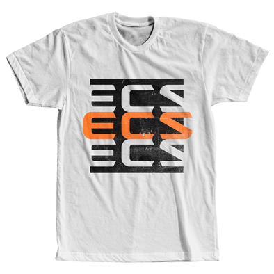 ECS 3Up Tee - White - FACEIT Global Store