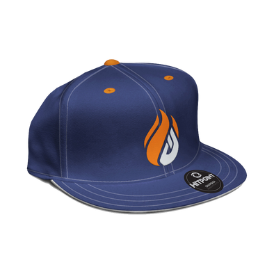 ECS Flame Snapback - Navy - FACEIT Global Store