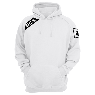 ECS Slant Pullover Hoodie - White - FACEIT Global Store